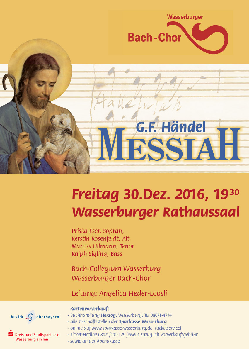 Konzertplakat Händels Messiah